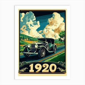 Aihrgdesign A Retro Industrial Poster Promoting Modern Automo 4144431b B122 496f 9d7e D1f8deb59b08 1 Art Print