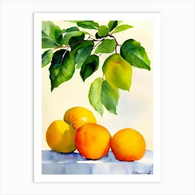 Ugli Fruit Italian Watercolour fruit Art Print