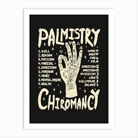 Palmistry Chromancy Art Print