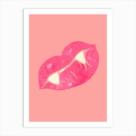 Pink Lips 1 Art Print