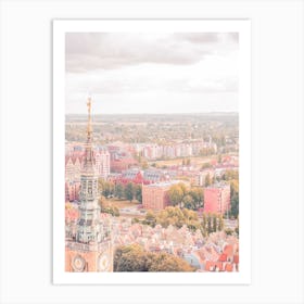 Aerial Gdansk Art Print
