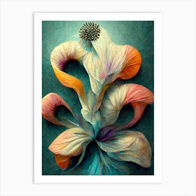 Abstract flower Art Print