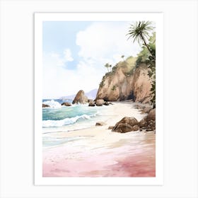 A Sketch Of Pfeiffer Beach, Big Sur California Usa 1 Art Print