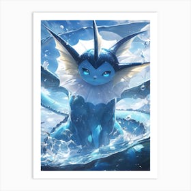 Vaporeon Pokemon Art Print