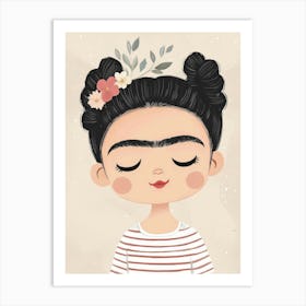 Frida Kahlo, Nursery Wall Art for Kids Art Print