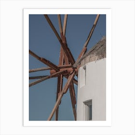 Windmill In Greece Art Print