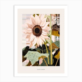 Flower Illustration Sunflower 1 Poster Art Print