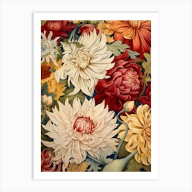 Chrysanthemums 9 Art Print