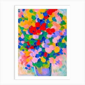 Bright Bouquet Matisse Inspired Flower Art Print