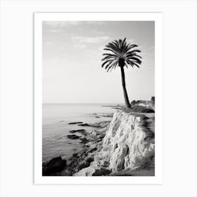 Santa Marinella, Italy, Black And White Photography 4 Art Print