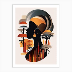 African Woman Africa Art Art Print