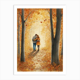 Autumn Love Art Print