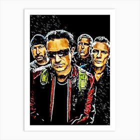 U2 band music Art Print