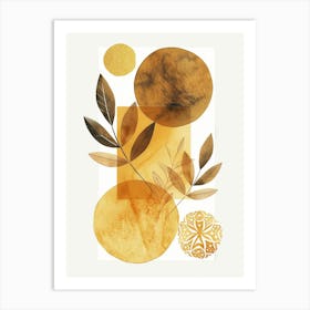 Abstract Gold Canvas Print 1 Art Print