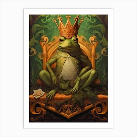 King Of Frogs Art Nouveau 7 Art Print