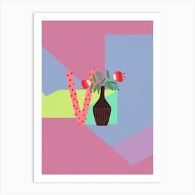 Kids Initials V Art Print