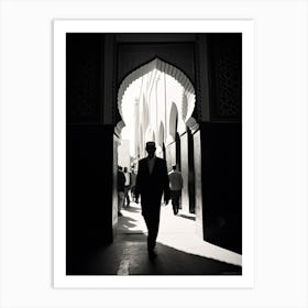 Marrakech, Morocco, Black And White Photography 3 Art Print