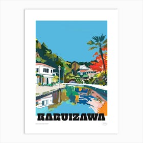 Karuizawa Japan 3 Colourful Travel Poster Art Print