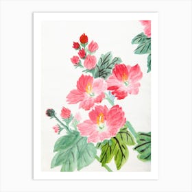 Chinese Flower Painting Art Print