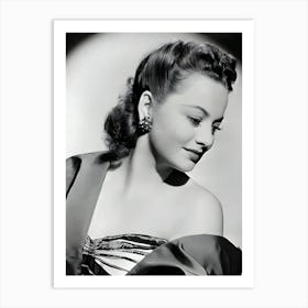 Actress Olivia De Havilland As Ellen Turner In The Film The Male Animal Art Print