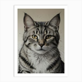 Cat Portrait 3 Art Print