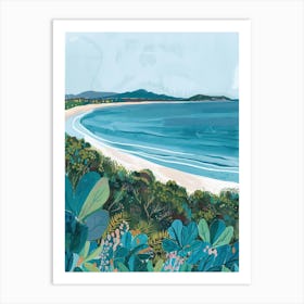 Travel Poster Happy Places Byron Bay 3 Art Print