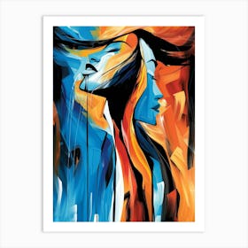 Abstract Of A Woman 64 Art Print