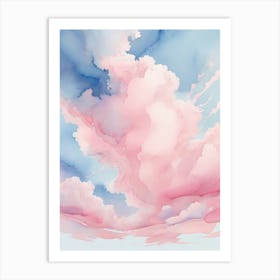 Watercolor Clouds 5 Art Print