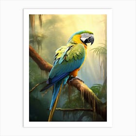 Jewels of the Jungle: Macaw Wall Art Art Print