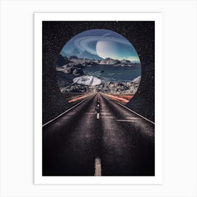 Road To Fantasy Space World Art Print