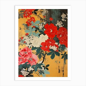Hokusai  Great Japan Floral Japanese 16 Art Print
