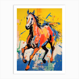 A Horse Painting In The Style Of Fauvist Techniques 2 Art Print