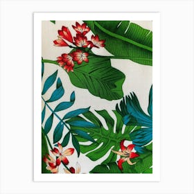 Tropical Leaves Art Print