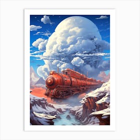 Train In The Snow Art Print