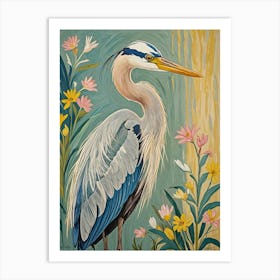 Blue Heron Art Print