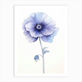 Blue Poppy 1 Art Print