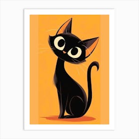 Black Cat Art Print