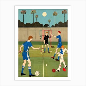 Soccer Game Art Print