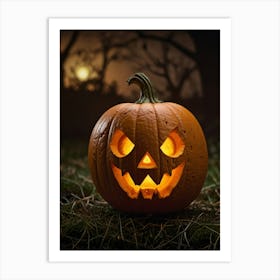 Halloween Pumpkin Art Print