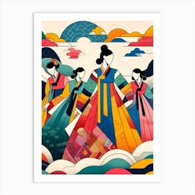 Korean Women Art Print