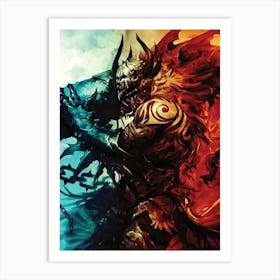 Demons And Dragons Art Print