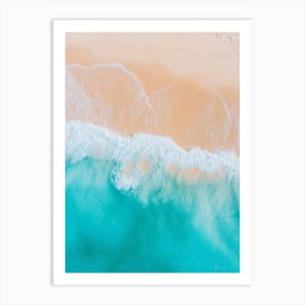 Aerial View Of The Beach 1 Art Print