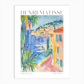 Matisse Style Painting Print Coastal Eclectic Maximalist Trendy Decor Matisse Gift Idea Art Print