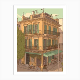 Buenos Aires Argentina Travel Illustration 4 Art Print