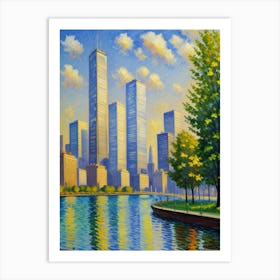 Chicago Skyline 1 Art Print