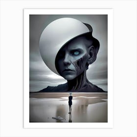 Man Looking At A Woman Art Print