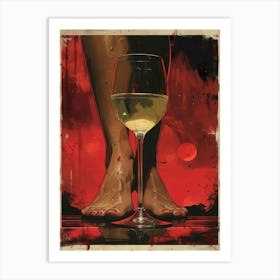 'Dead Girl In Wine' Art Print