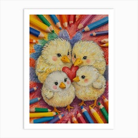 Little Chicks Art Print