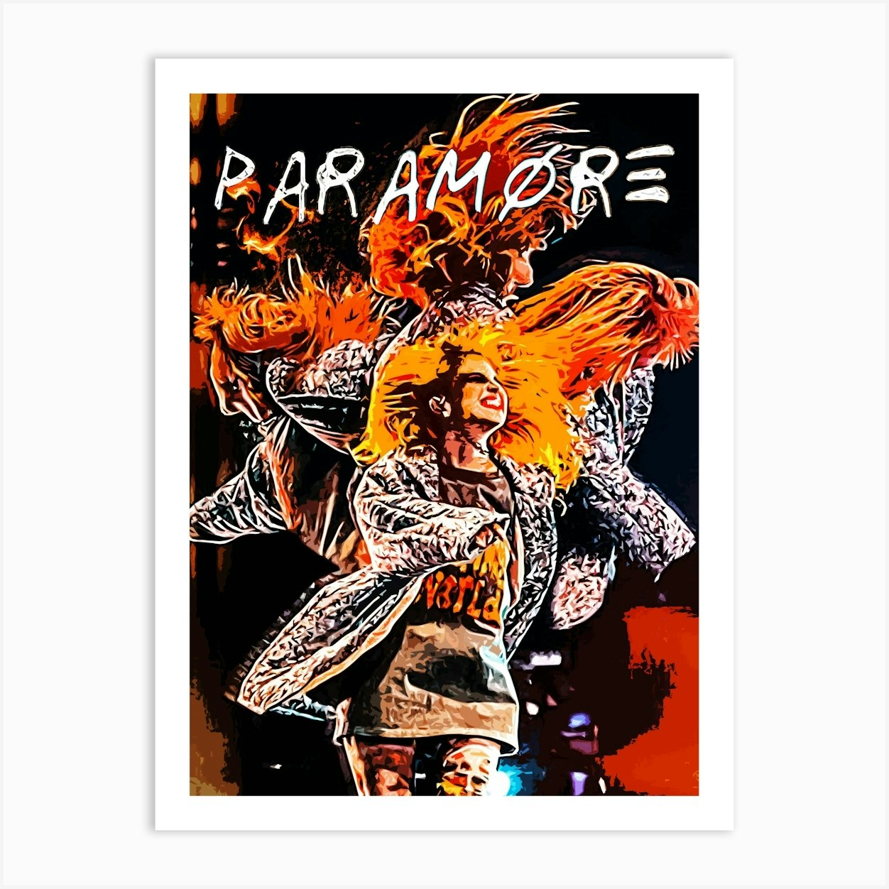 PARAMORE Discography Aesthetic Colour Pallette Album Music Poster Prints