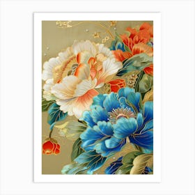 Chinese Flower Painting 3 Art Print